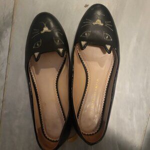 Charlotte Olympia kitty flats size 7